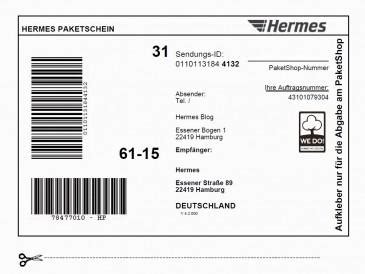 hermes versandetikett shop hintenburgdamm|Hermes sendung verpasst.